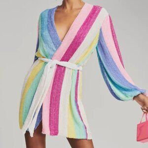 Retrofete Gabrielle Sequin Robe Dress Small